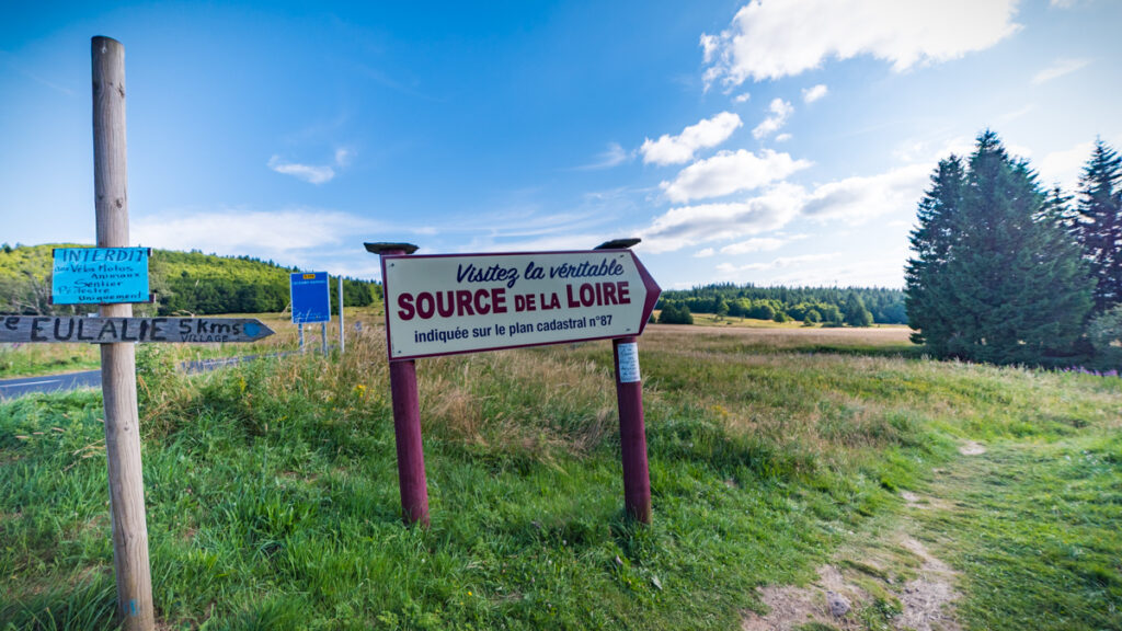 Source de la Loire en Ardèche