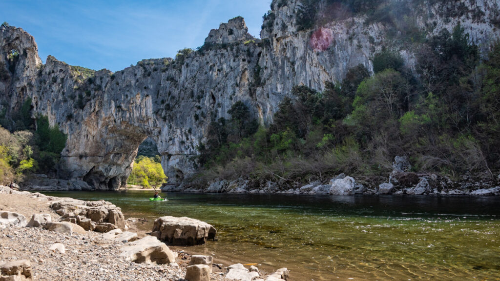 Canoë pont d'arc Vallon Ardèche