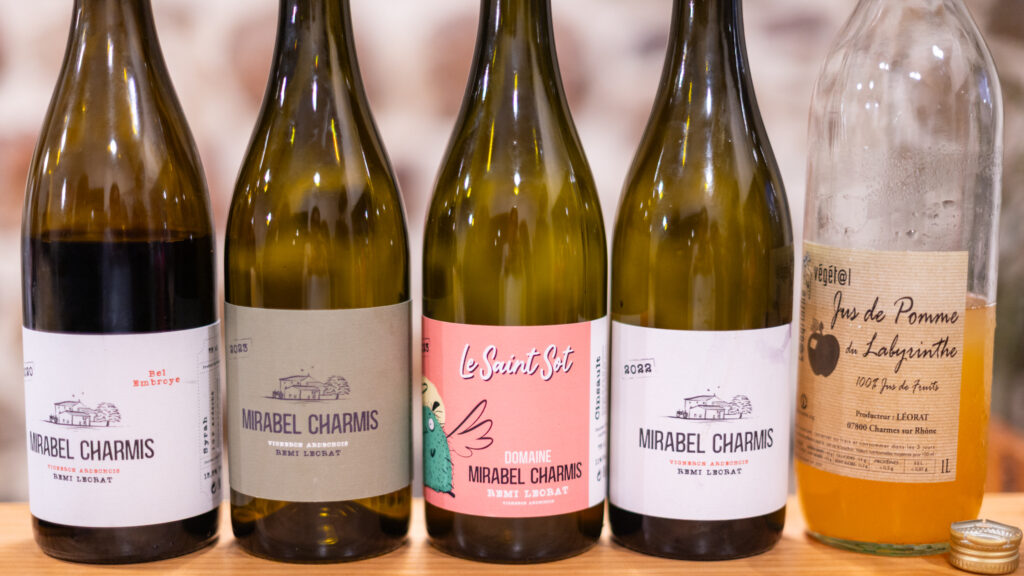 Vins ardéchois Domaine Mirabel Charmis en Ardèche