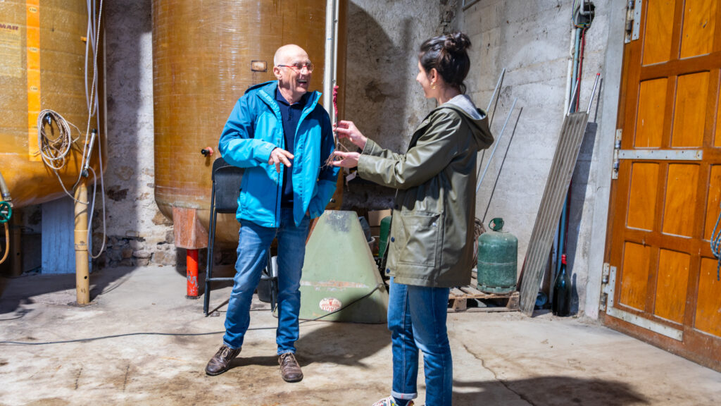 Visite du vignoble et caveau  Mirabel Charmis vin Ardèche