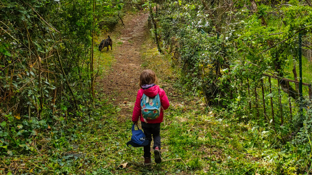 Randonnée facile avec enfant et chien Ardèche Aubenas