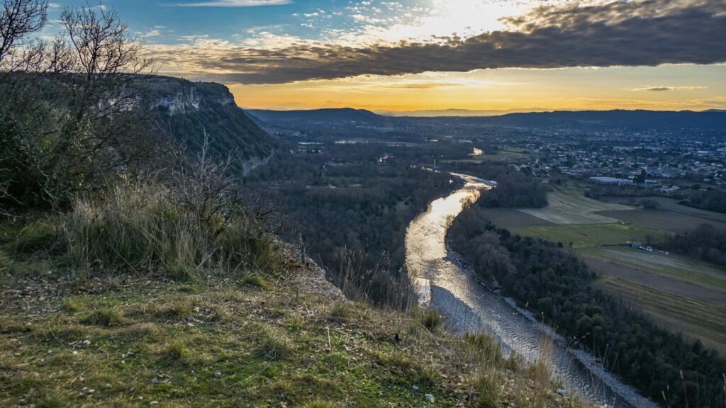 Panorama depuis la randonnée de Jastres sur la rivière Ardèche