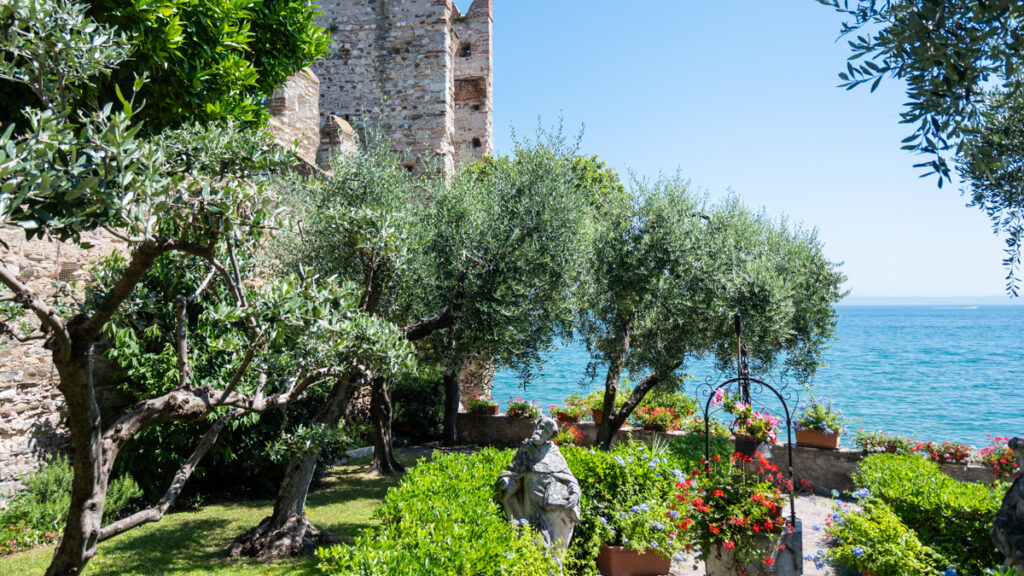 Jardins du restaurant gastronomique étoilé michelin la speranzina sirmione en famille