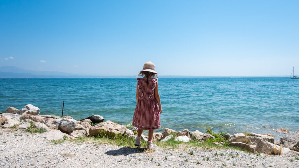 Visiter Sirmione en famille baignade lac de Garde