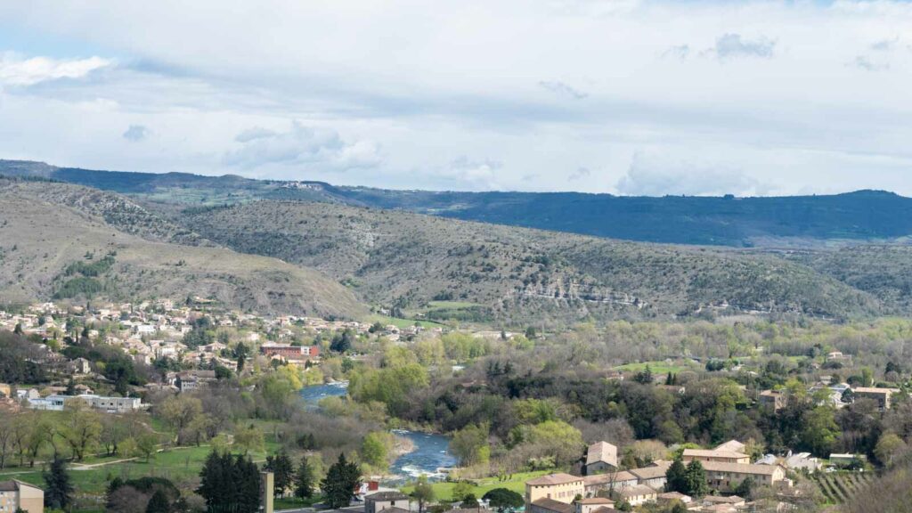 Panorama aubenas hiver